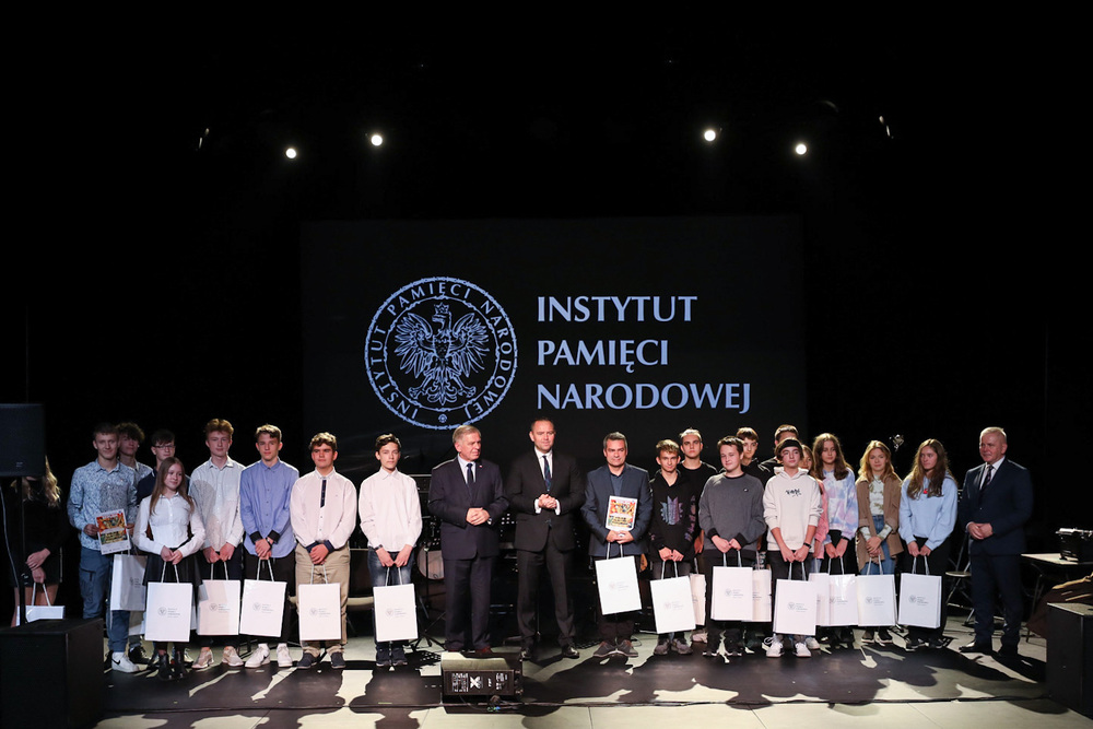 Wręczenie nagród laureatom gry miejskiej „Polskie Państwo Podziemne” – 27 września 2022. Fot. Mikołaj Bujak (IPN)