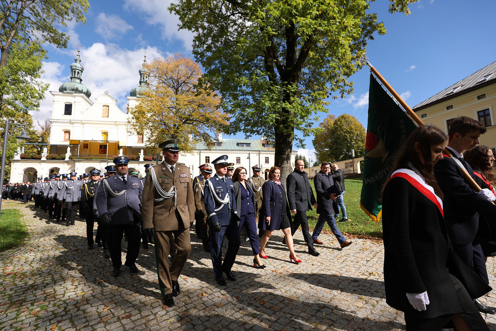 Uroczystości upamiętniające funkcjonariusze Policji Państwowej z Kalwarii Pacławskiej – ofiary zbrodni katyńskiej – Kalwaria Pacławska, 28 września 2022. Fot. Mikołaj Bujak (IPN)
