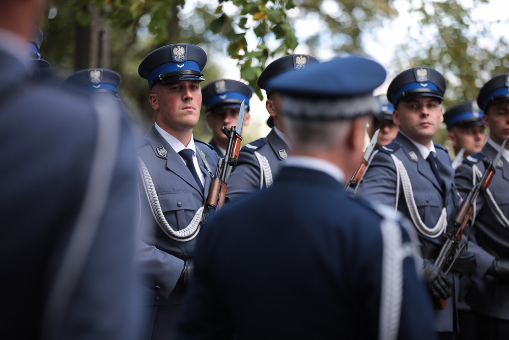 Uroczystości upamiętniające funkcjonariusze Policji Państwowej z Kalwarii Pacławskiej – ofiary zbrodni katyńskiej – Kalwaria Pacławska, 28 września 2022. Fot. Mikołaj Bujak (IPN)