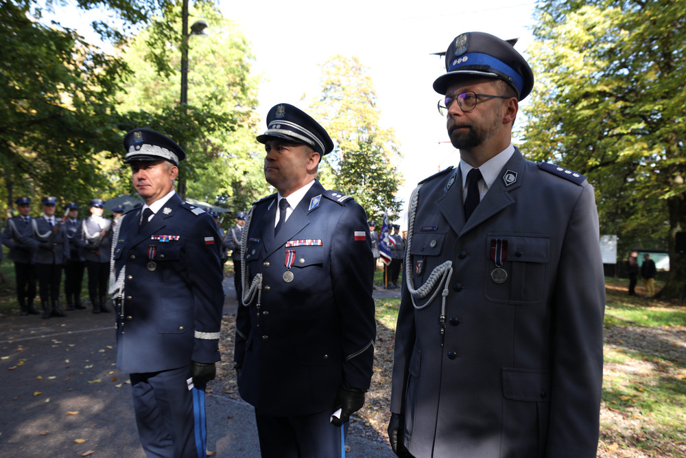 Uroczystości upamiętniające funkcjonariusze Policji Państwowej z Kalwarii Pacławskiej – ofiary zbrodni katyńskiej – Kalwaria Pacławska, 28 września 2022. Fot. Mikołaj Bujak (IPN)