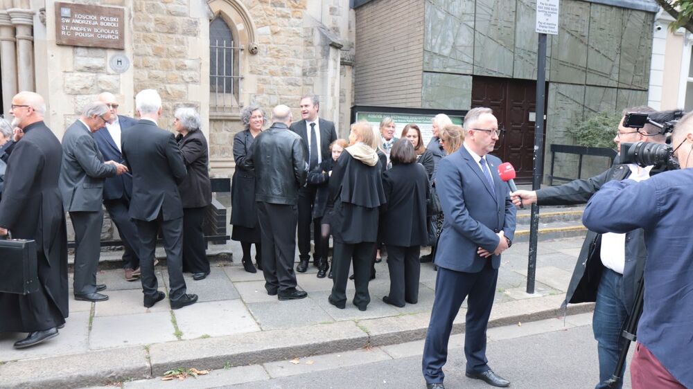 Uroczystości pogrzebowe Marii Grabowskiej z domu Chłusewicz – Londyn, 28 września 2022. Fot. Adam Siwek (IPN)