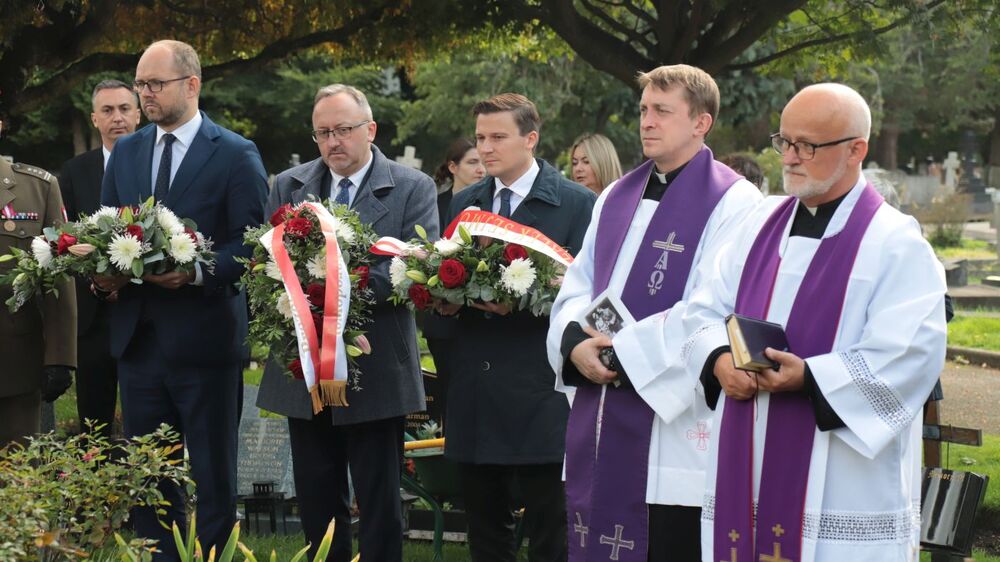 Uroczystości pogrzebowe Marii Grabowskiej z domu Chłusewicz – Londyn, 28 września 2022. Fot. Adam Siwek (IPN)