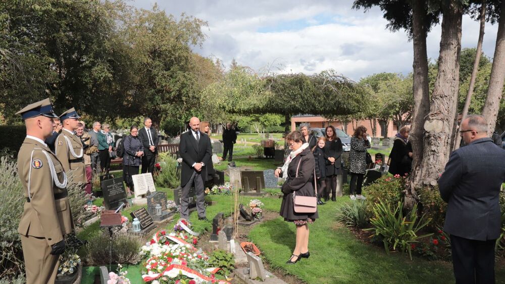 Uroczystości pogrzebowe Marii Grabowskiej z domu Chłusewicz – Londyn, 28 września 2022. Fot. Adam Siwek (IPN)