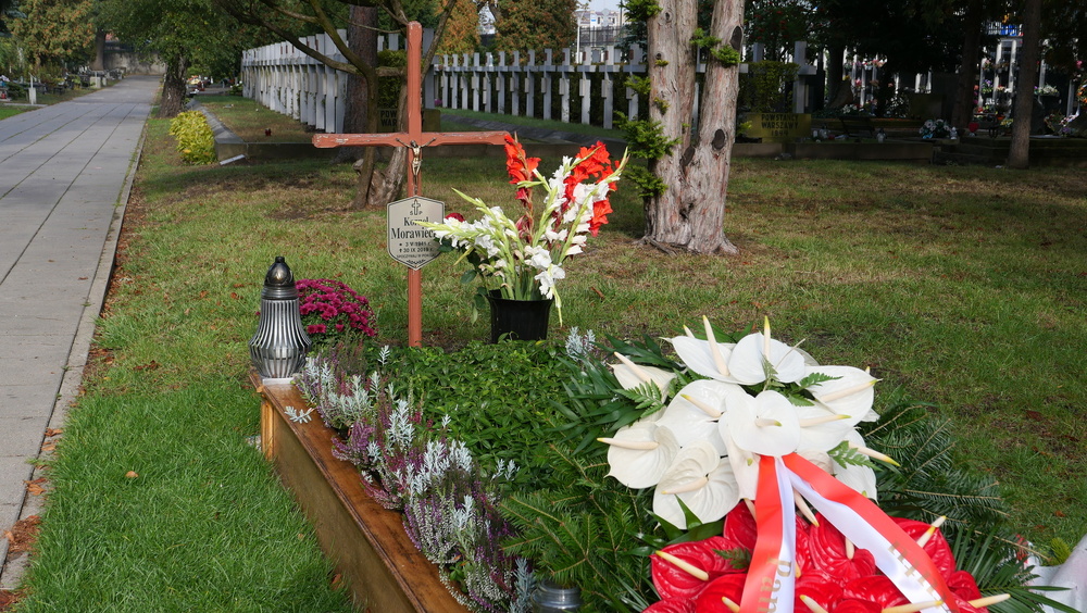 Grób Kornela Morawieckiego na Powązkach Wojskowych – Warszawa, 30 września 2022. Fot. Karolina Łuniewska (IPN)