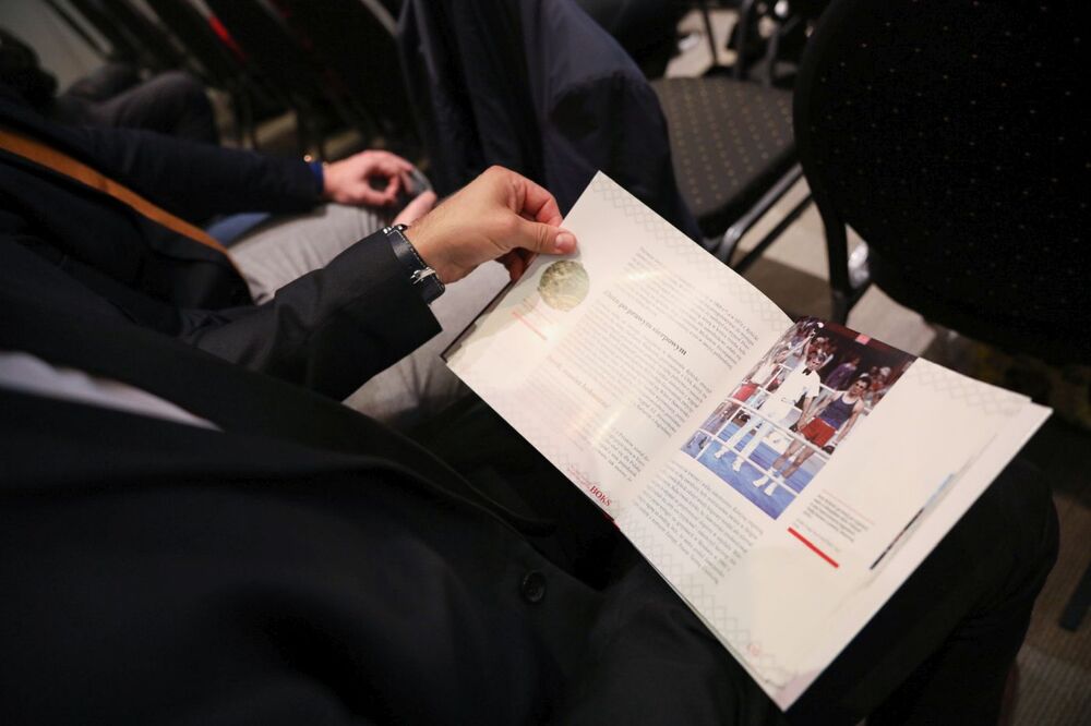 Prezentacja książki „Wielkie tradycje polskiego sportu. Boks” – Warszawa, 30 września 2022. Fot. Mikołaj Bujak (IPN)