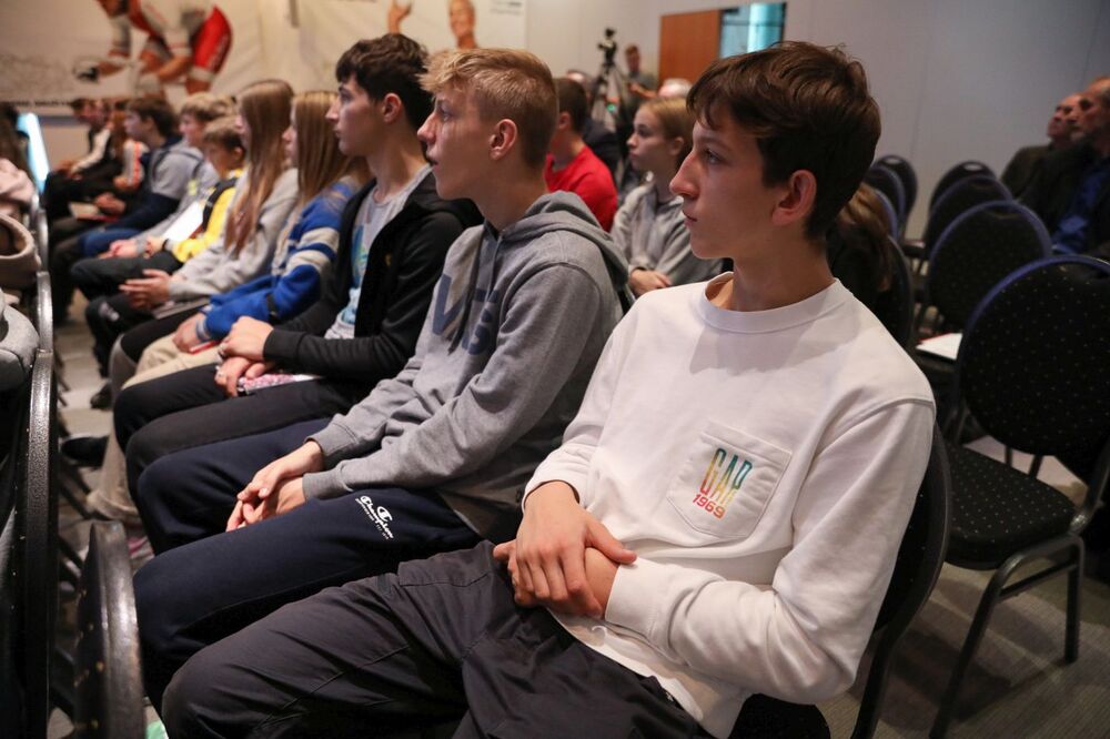 Prezentacja książki „Wielkie tradycje polskiego sportu. Boks” – Warszawa, 30 września 2022. Fot. Mikołaj Bujak (IPN)