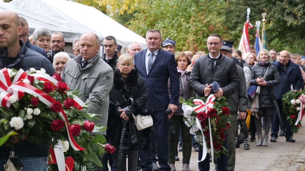 Uroczystości w 83. rocznicę masowego mordu ludności cywilnej w Szczuczkach – 2 października 2022. Fot. Szczepan Barczyk (IPN Lublin)
