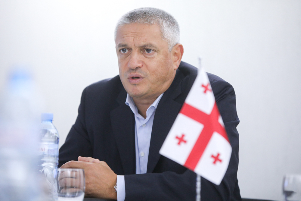 Dyrektor Archiwum Akademii Ministerstwa Spraw Wewnętrznych Gruzji Badri Cherkezishvili – Tbilisi, 3 października 2022. Fot. Sławek Kasper (IPN)