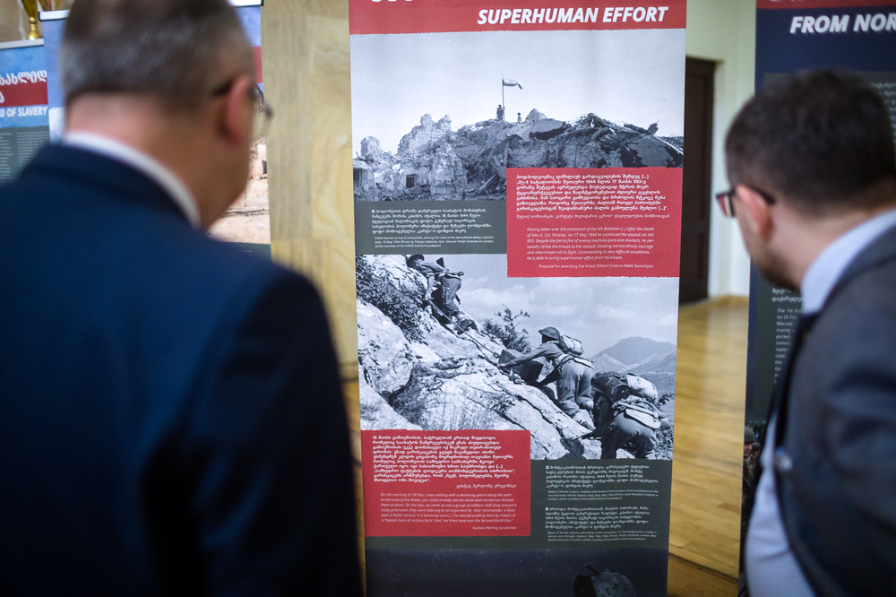 Otwarcie wystawy IPN „Szlaki Nadziei. Odyseja Wolności” – Tbilisi, 3 października 2022. Fot. Sławek Kasper (IPN)