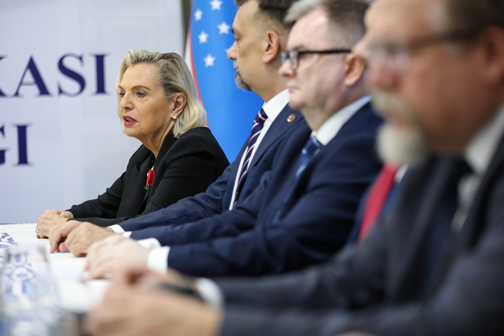 Podpisanie umowy o współpracy Instytutu Pamięci Narodowej z Narodowym Archiwum Uzbekistanu – Taszkent, 4 października 2022. Fot. Mikołaj Bujak (IPN)