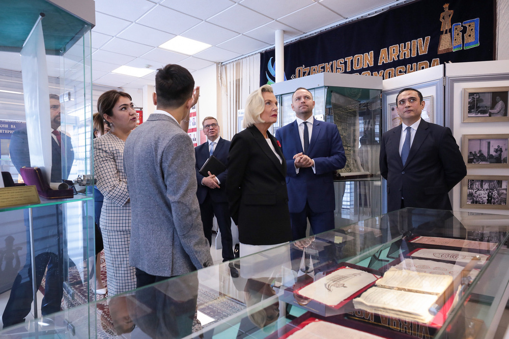 W Narodowym Archiwum Uzbekistanu – Taszkent, 4 października 2022. Fot. Mikołaj Bujak (IPN)