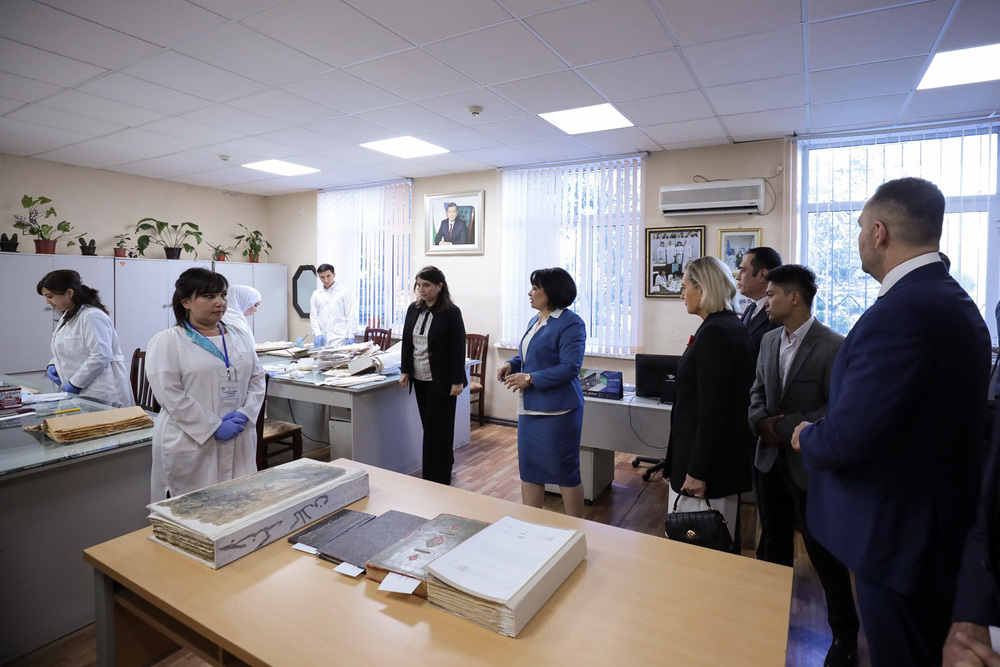 W Narodowym Archiwum Uzbekistanu – Taszkent, 4 października 2022. Fot. Mikołaj Bujak (IPN)