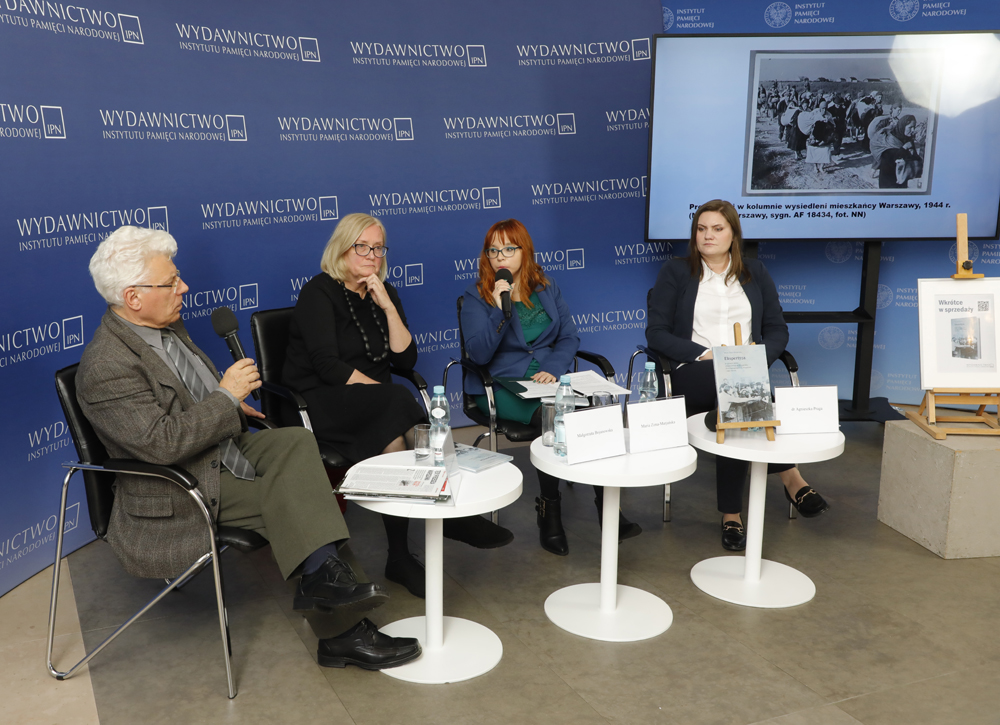 Promocja książki Marii Zimy-Marjańskiej „Ekspertyza w sprawie obozu przejściowego w Pruszkowie (Durchgangslager 121 Pruszków) i jego statusu” – Warszawa, 3 października 2022. Fot. Piotr Życieński (IPN)