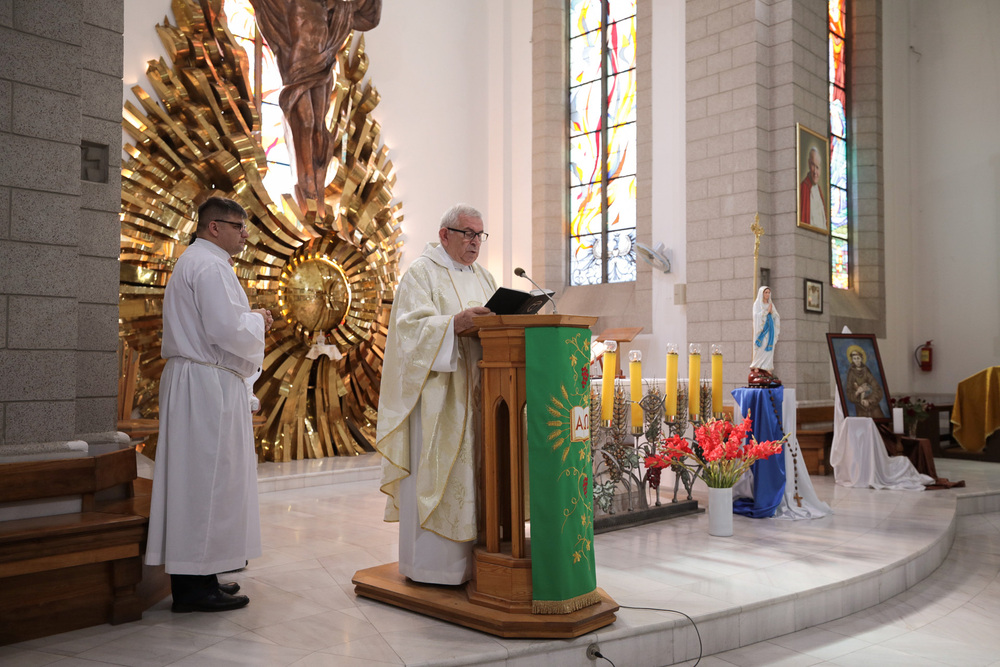 Msza św. w Katedrze Najświętszego Serca Jezusa – Taszkent, 4 października 2022. Fot. Mikołaj Bujak (IPN)