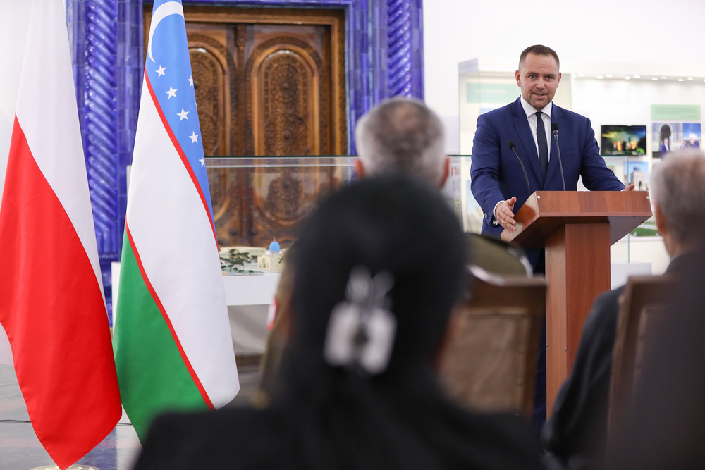 Otwarcie wystawy IPN „Szlaki Nadziei. Odyseja Wolności” w Uzbekistanie – Taszkent, 4 października 2022. Fot. Mikołaj Bujak (IPN)