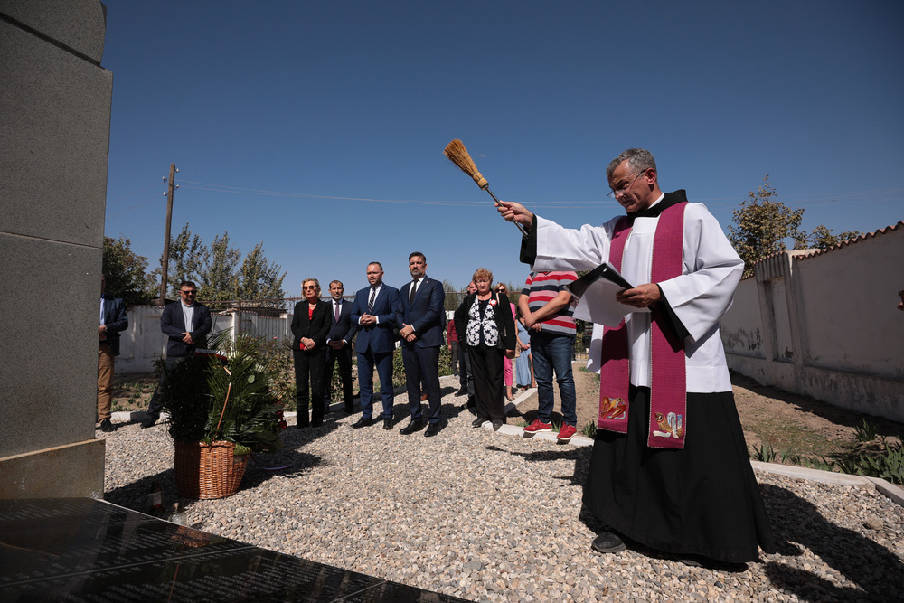 Uroczystości na Polskim Cmentarzu Wojennym w Kitob (Uzbekistan) – 5 października 2022. Fot. Mikołaj Bujak (IPN)