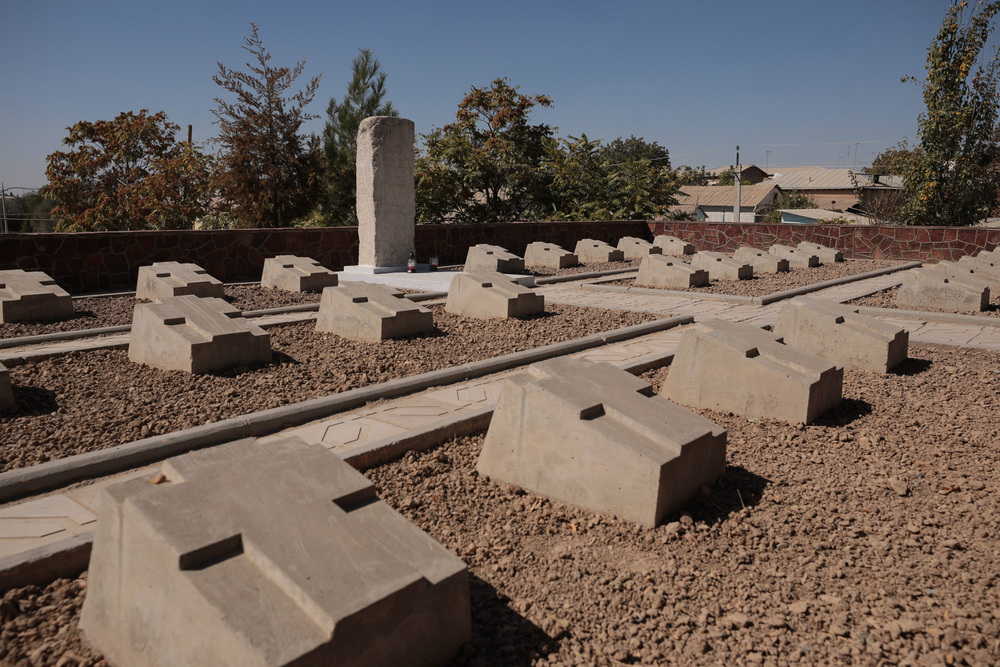 Uroczystości na Polskim Cmentarzu Wojennym w Shahrisabz (Uzbekistan) – 5 października 2022. Fot. Mikołaj Bujak (IPN)