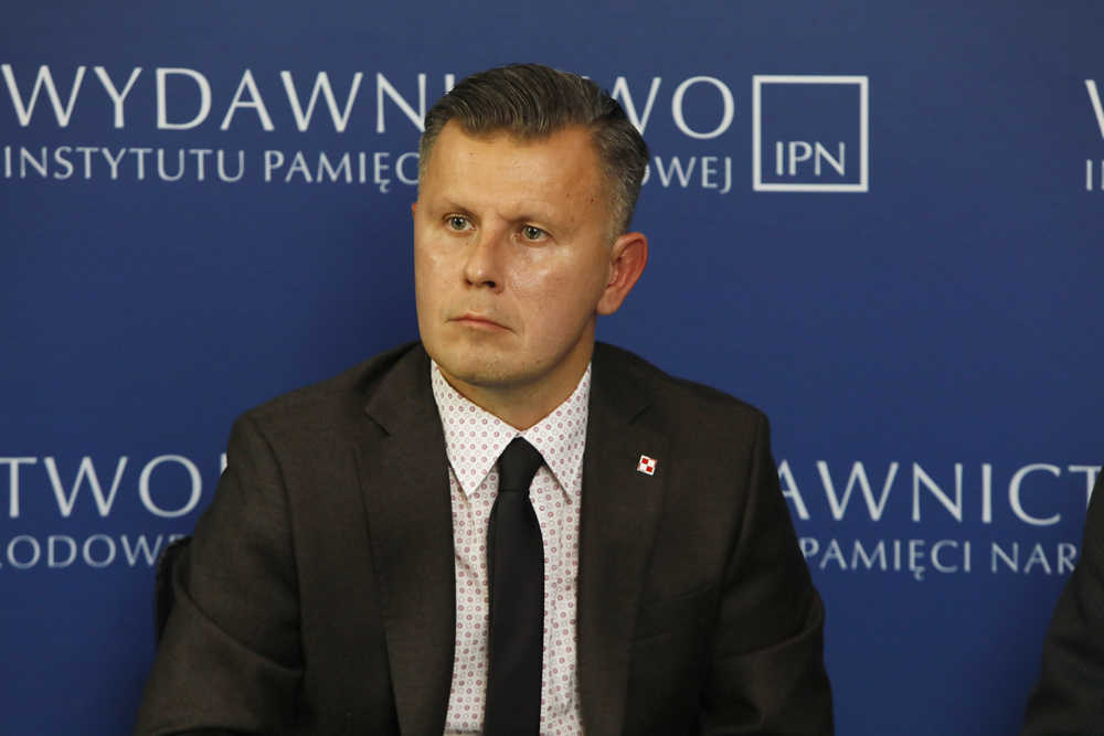 Dr hab. Marcin Kruszyński. Debata poświęcona periodykom naukowym wydawanym przez IPN – Warszawa, 5 października 2022. Fot. Piotr Życieński (IPN)