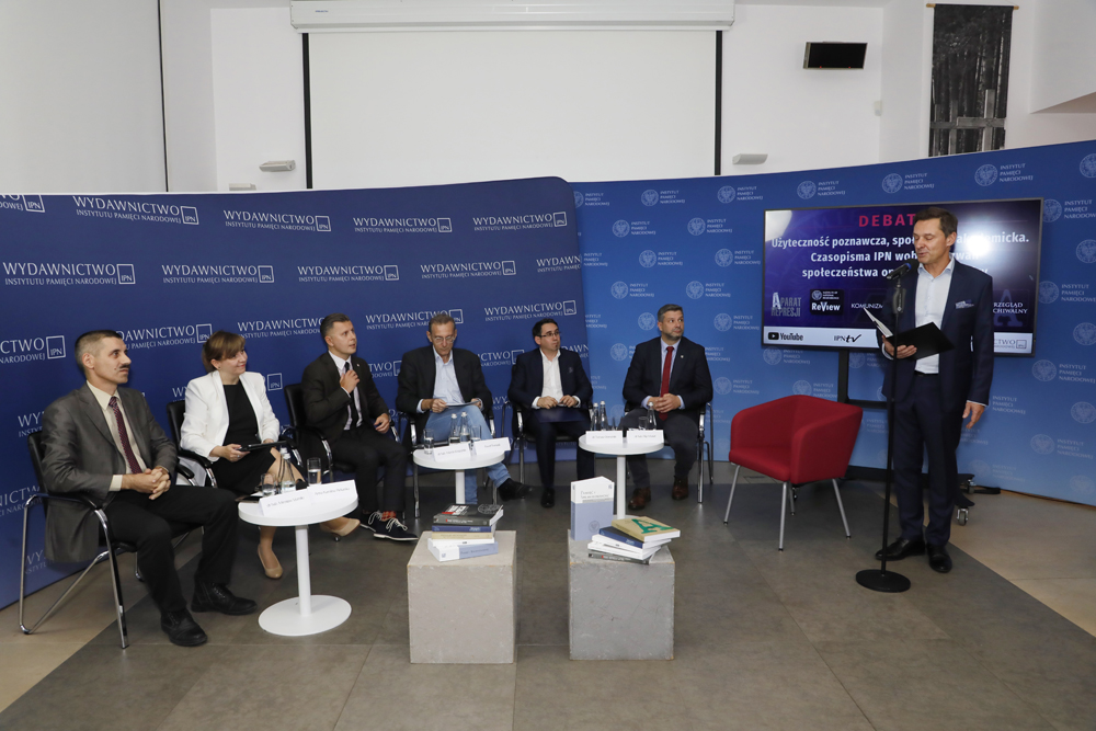 Debata poświęcona periodykom naukowym wydawanym przez IPN – Warszawa, 5 października 2022. Fot. Piotr Życieński (IPN)