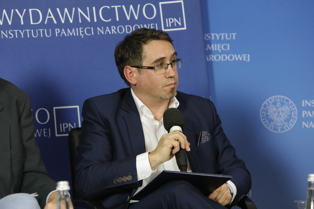 Dr Tomasz Domański. Debata poświęcona periodykom naukowym wydawanym przez IPN – Warszawa, 5 października 2022. Fot. Piotr Życieński (IPN)