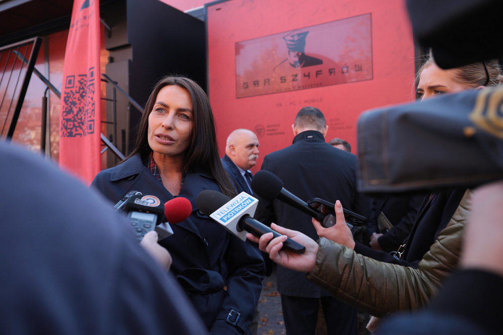 Magdalena Hajduk, dyrektor Biura Nowych Technologii – Piotrków Trybunalski, 10 października 2022. Fot. Mikołaj Bujak (IPN)