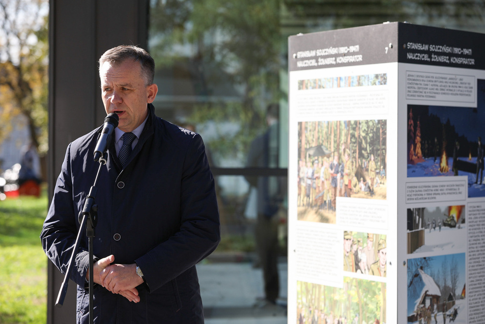 Krzysztof Chojniak, prezydent Piotrkowa Trybunalskiego – Piotrków Trybunalski, 10 października 2022. Fot. Mikołaj Bujak (IPN)