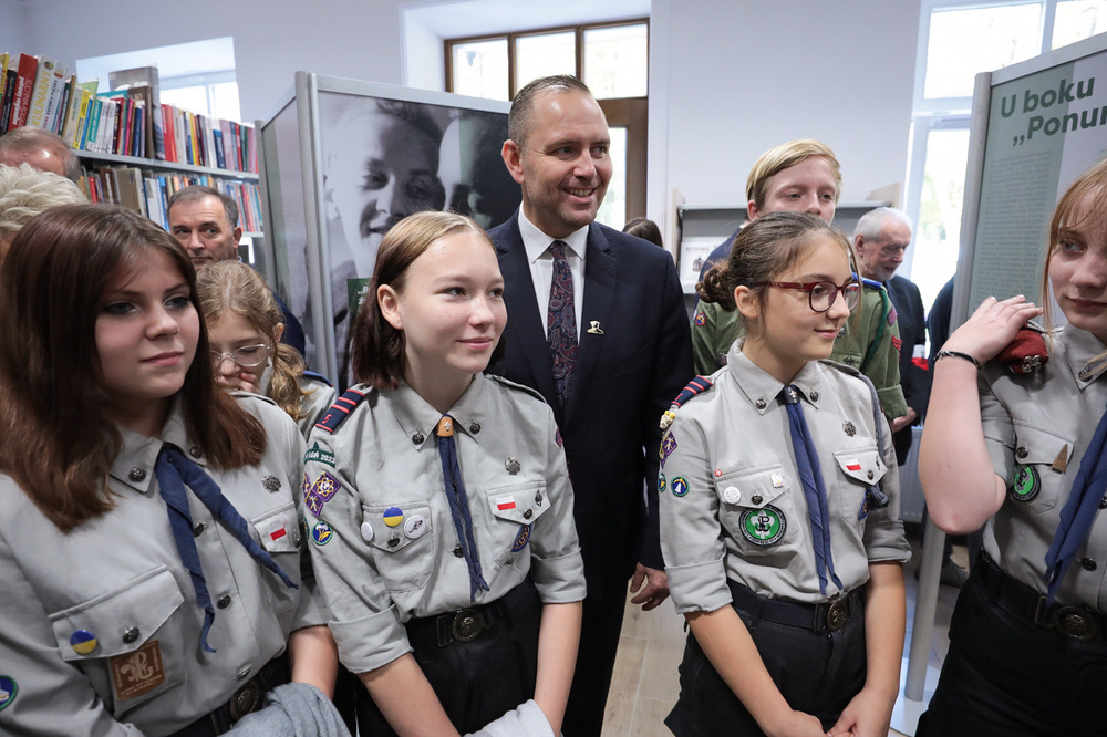 Wernisaż wystawy „Waldemar Szwiec »Robot«” –  Końskie (woj. świętokrzyskie), 11 października 2022. Fot. Mikołaj Bujak (IPN)