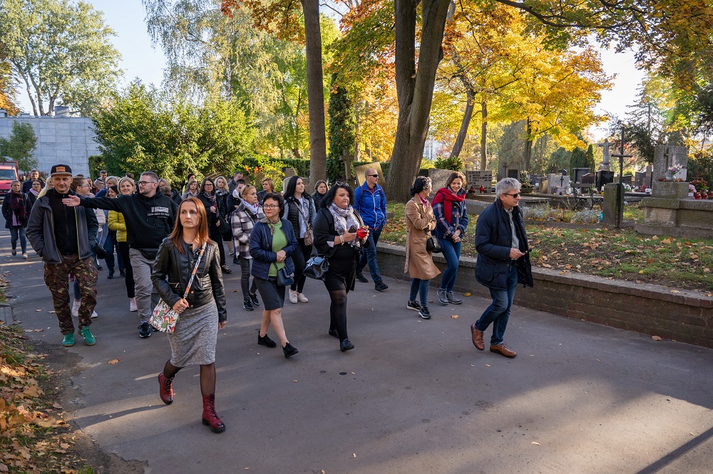 Zajęcia terenowe podczas seminarium dla nauczycieli BohaterON 2022 – Warszawa, 7 października 2022. Fot. Michał Jabłoński