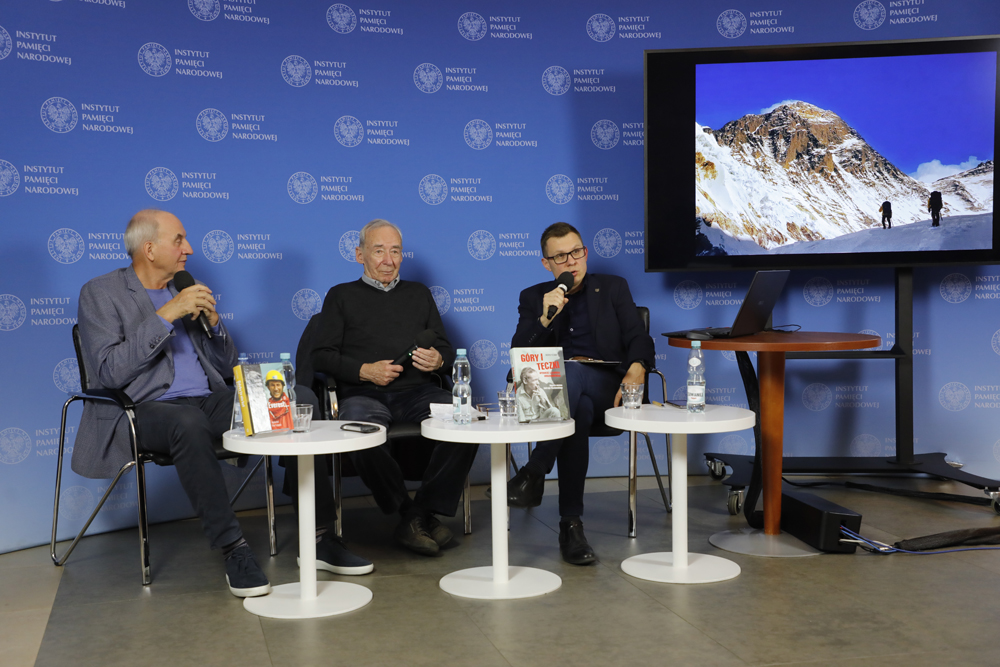 Spotkanie „Wyżej tylko niebo” z cyklu „Tytani sportu” – Warszawa, 17 października 2022. Fot. Piotr Życieński (IPN)
