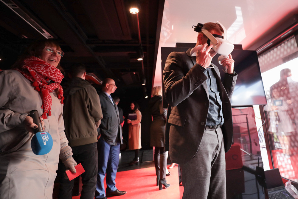 Wystawa mobilna „Gra Szyfrów” w Gietrzwałdzie – 19 października 2022. Fot. Mikołaj Bujak (IPN)