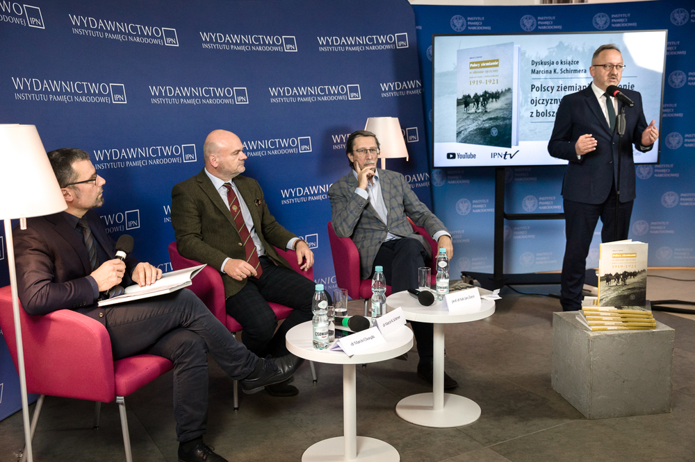 Dyskusja o książce Marcina K. Schirmera „Polscy ziemianie w obronie ojczyzny podczas wojny z bolszewikami 1919–1921” – Warszawa, 19 października 2022. Fot. Sławek Kasper (IPN)