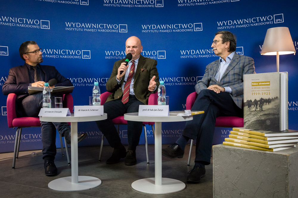 Dyskusja o książce Marcina K. Schirmera „Polscy ziemianie w obronie ojczyzny podczas wojny z bolszewikami 1919–1921” – Warszawa, 19 października 2022. Fot. Sławek Kasper (IPN)