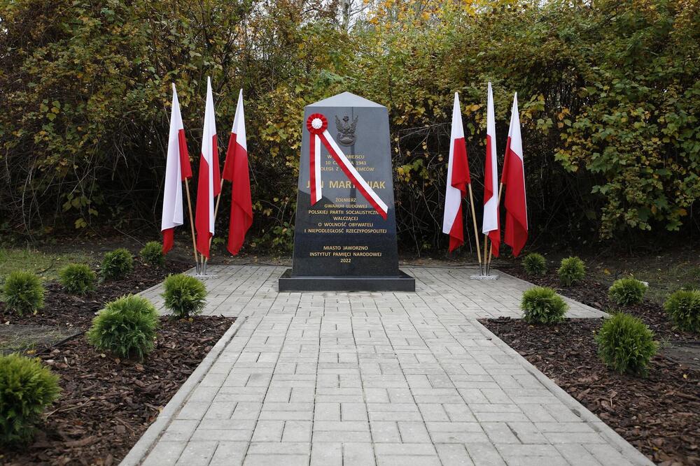 Uroczystość odsłonięcia pomnika ku czci Jana Martyniaka. Fot. Marcin Miłek (Muzeum Miasta Jaworzna)