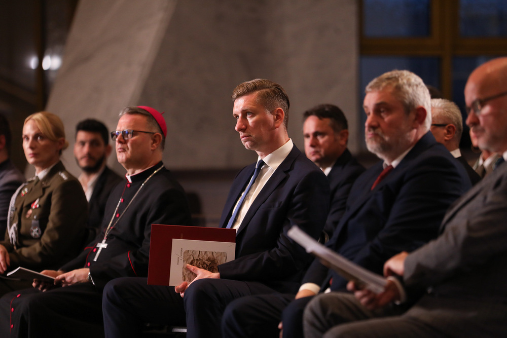 Konferencja naukowa „Żegota. 80. rocznica powstania Rady Pomocy Żydom” – Toruń, 24 października 2022 Na pierwszym planie Jarosław Czuba. Fot. Mikołaj Bujak (IPN)