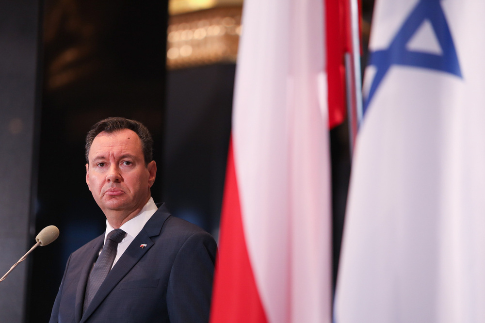Dr Jacov Livne, ambasador Izraela. Fot. Mikołaj Bujak (IPN)