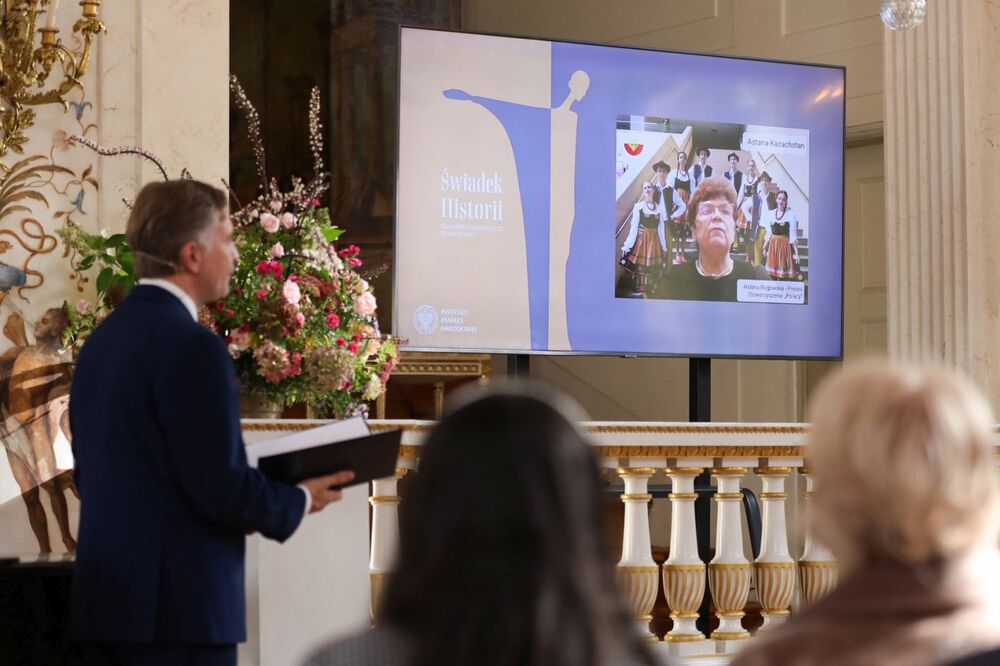 Gala wręczenia nagrody Instytutu Pamięci Narodowej „Świadek Historii” osobom i organizacjom spoza Polski – Warszawa, 25 października 2022. Fot. Mikołaj Bujak (IPN)