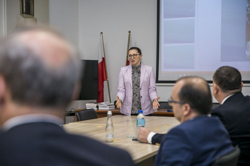 Wizyta gości z Albanii w Archiwum IPN – 25 października 2022. Fot. Katarzyna Adamów (IPN)