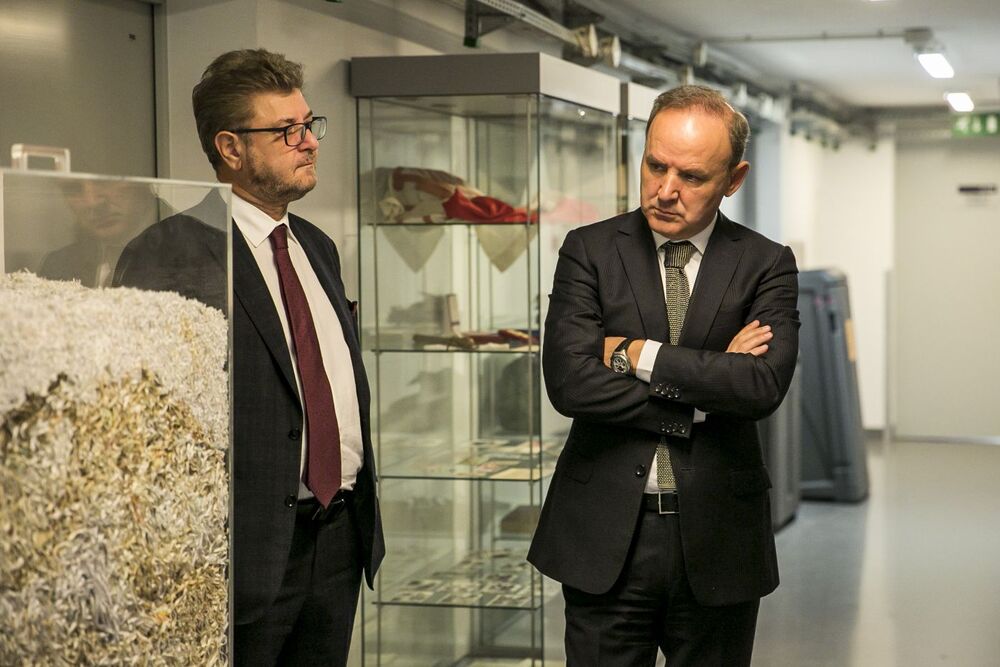 Wizyta gości z Albanii w Archiwum IPN – 25 października 2022. Fot. Katarzyna Adamów (IPN)