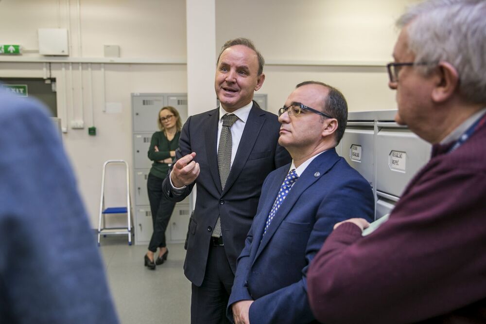 Wizyta gości z Albanii w Archiwum IPN – 25 października 2022. Fot. Katarzyna Adamów (IPN)