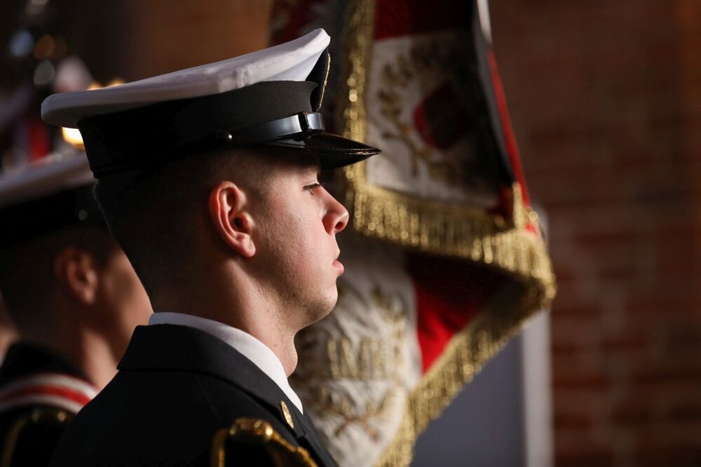 Pożegnanie obrońców Westerplatte w bazylice św. Brygidy w Gdańsku – 4 listopada 2022. Fot. Mikołaj Bujak (IPN)