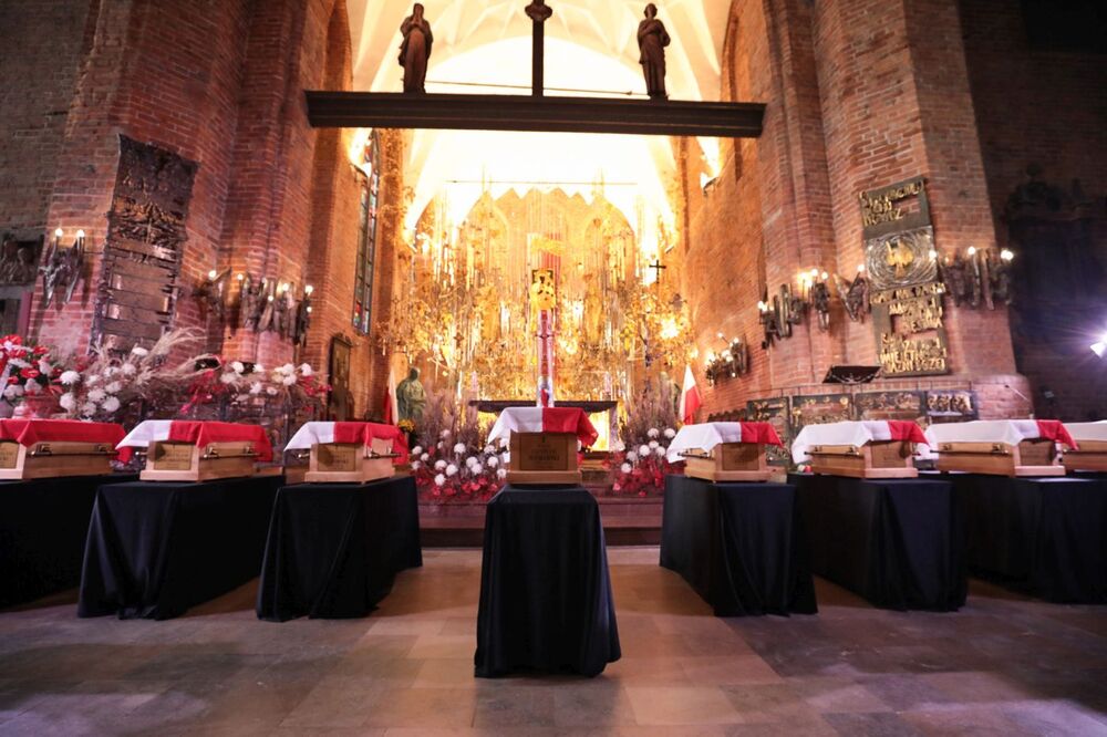 Pożegnanie obrońców Westerplatte w bazylice św. Brygidy w Gdańsku – 4 listopada 2022. Fot. Mikołaj Bujak (IPN)