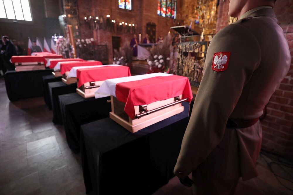 Pożegnanie obrońców Westerplatte w bazylice św. Brygidy w Gdańsku – 4 listopada 2022. Fot. Mikołaj Bujak (IPN)