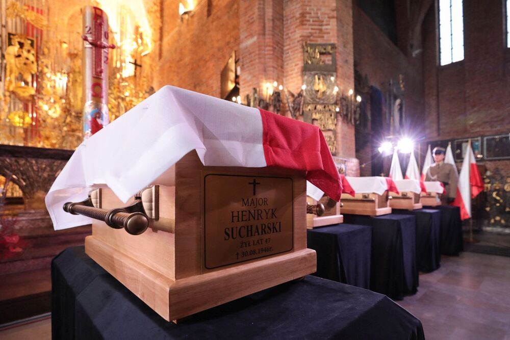 Pożegnanie obrońców Westerplatte w bazylice św. Brygidy w Gdańsku – 4 listopada 2022. Fot. Mikołaj Bujak (IPN)