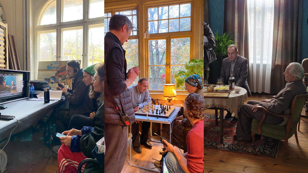 Zdjęcia z planu filmu fabularnego IPN „Czarny sufit”