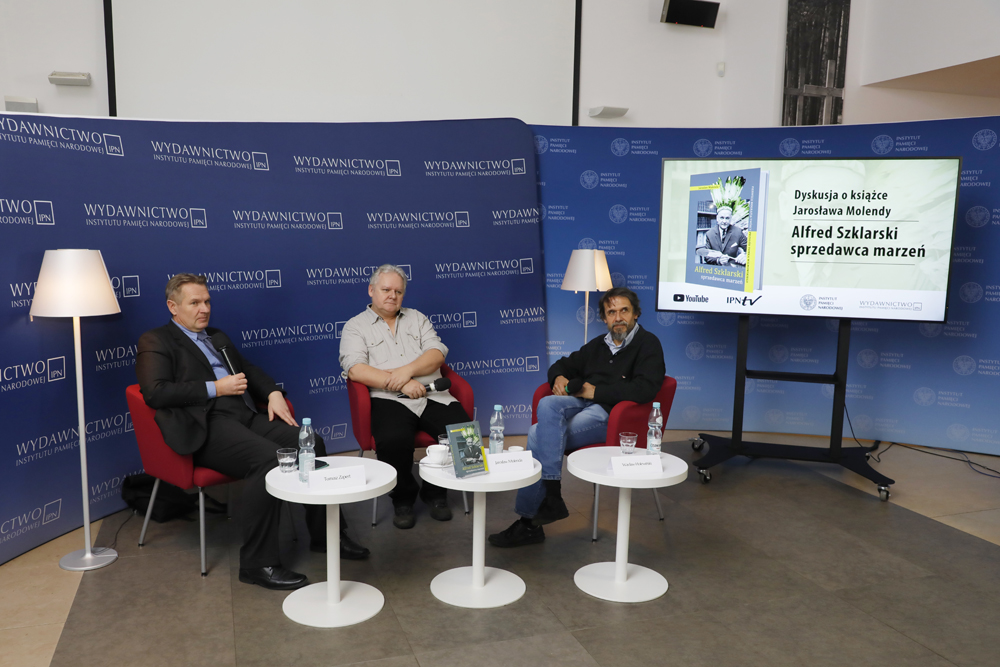 Dyskusja o książce „Alfred Szklarski – sprzedawca marzeń” – Warszawa, 9 listopada 2022. Fot. Piotr Życieński (IPN)