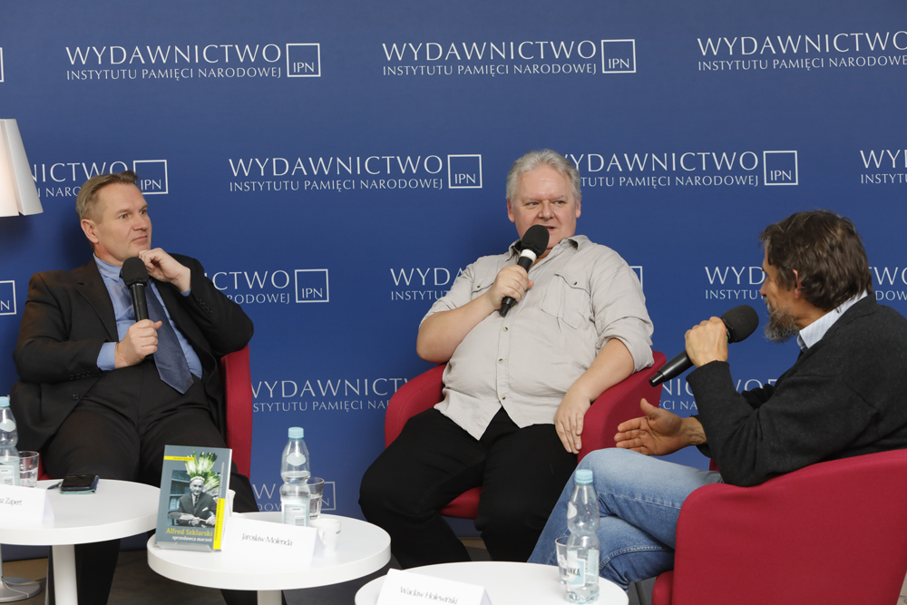 Dyskusja o książce „Alfred Szklarski – sprzedawca marzeń” – Warszawa, 9 listopada 2022. Fot. Piotr Życieński (IPN)