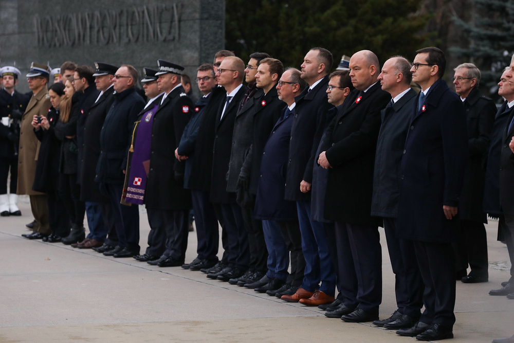 Powitanie prezydentów RP na uchodźstwie na Okęciu – Warszawa, 12 listopada 2022. Fot. Mikołaj Bujak (IPN)