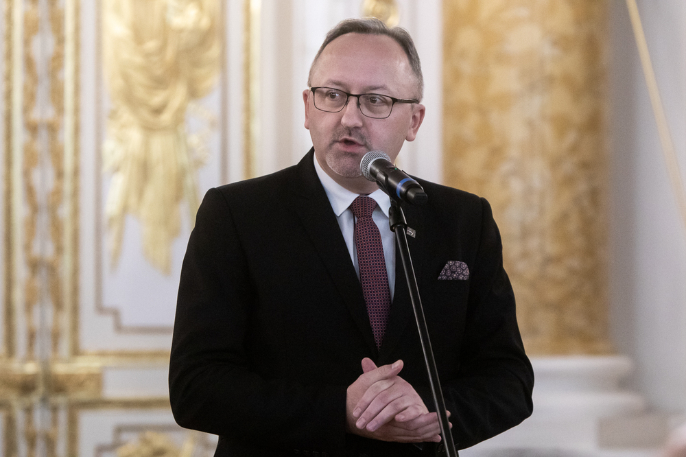 Dr hab. Karol Polejowski, zastępca prezesa IPN, podczas uroczystej gali otwarcia XXX Targów Książki Historycznej w Warszawie – 24 listopada 2022. Fot. Sławek Kasper (IPN)