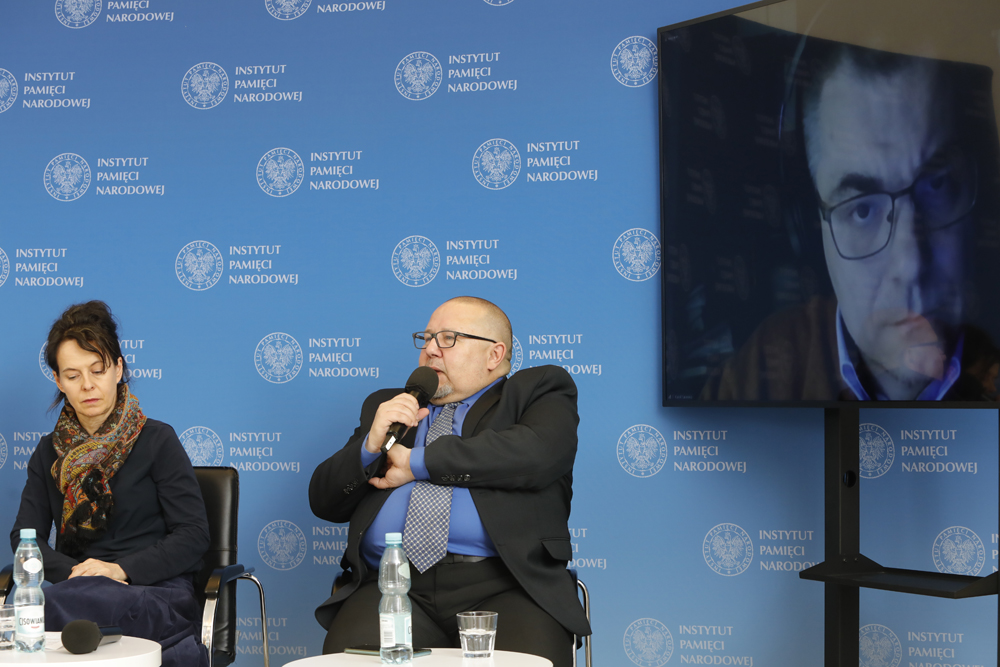 Spotkanie „Germanizacja i sowietyzacja polskich dzieci w latach II wojny światowej” z cyklu „Między mitem a rzeczywistością – najważniejsze wydarzenia XX wieku” – 23 listopada 2022. Fot. Piotr Życieński (IPN)