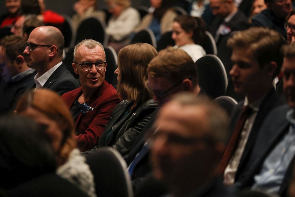 Spektakl „Obywatel Junod”  – Teatr Syrena w Warszawie, 29 listopada 2022. Fot. Mikołaj Bujak (IPN)